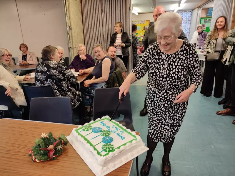 Cutting Cake 50 Years St Pauls